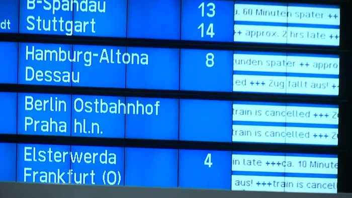 Warnstreiks: Deutsche Bahn stellt Fernverkehr komplett ein