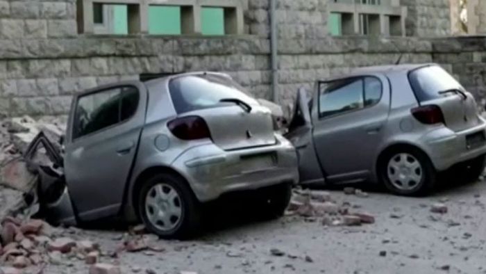 Panik und viele Verletzte: Erdbeben erschüttert Albanien