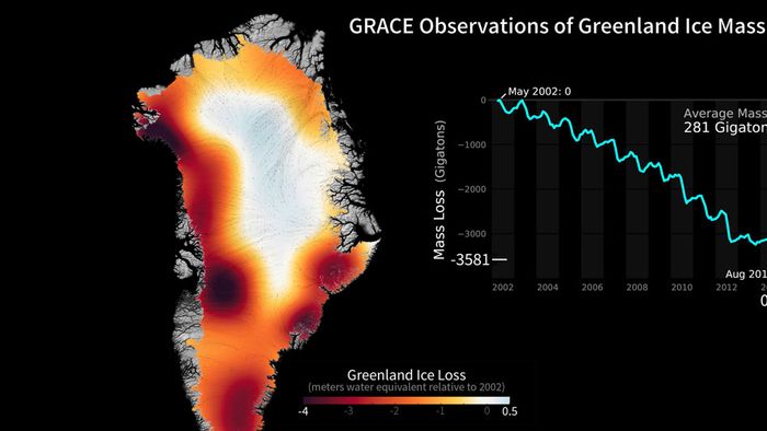 Dramatisch: Animation zeigt Eisschmelze in Grönland