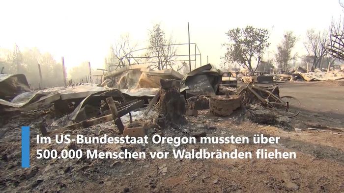 Flammen-Hölle in Oregon: Vorher-Nachher-Bilder zeigen Ausmaß der Zerstörung