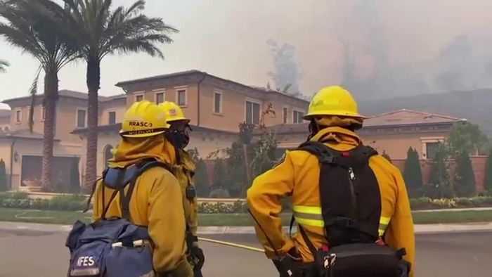Waldbrand bei Los Angeles - Zehntausende fliehen