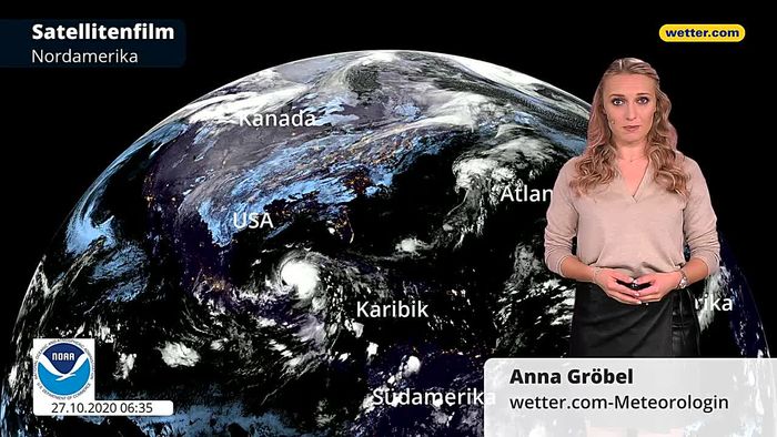 Riesiges Sturmsystem in den USA: Hurrikan ZETA trifft Eissturm
