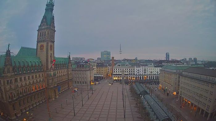 HD Live Webcam Hamburg - Rathausmarkt