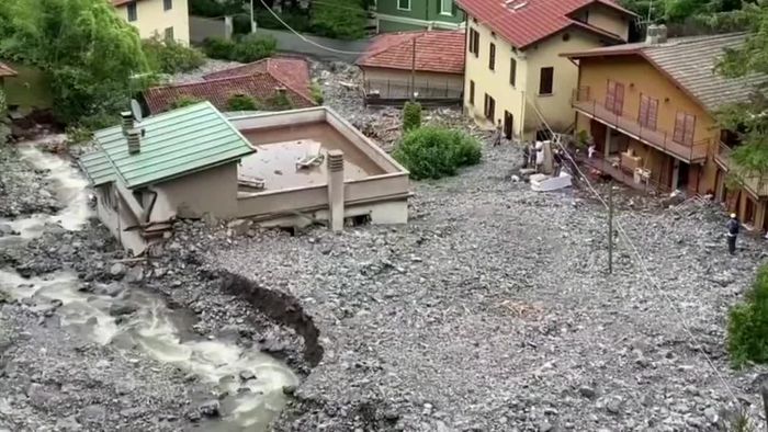 Nach Unwetter in Italien: Erdrutsch am Comer See