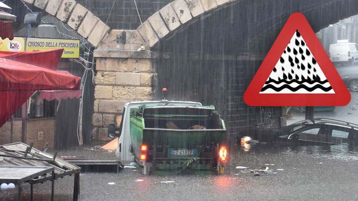 Unwetter treffen Sizilien! Bis zu 500 Liter Regen drohen