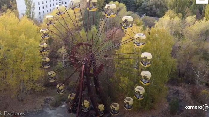 Zeit steht still: Drohnenvideo zeigt verlassene Stadt bei Tschernobyl