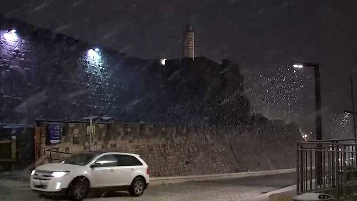 Seltenes Ereignis: Wintersturm bringt Schnee nach Jerusalem