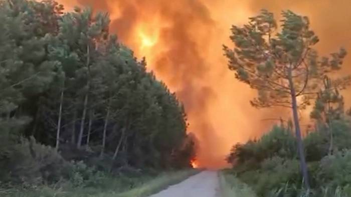 Frankreich: 1.700 Hektar Wald bei Bordeaux in Flammen