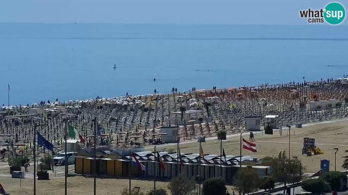 HD Live Webcam Bibione - Strand - Spiaggia - Hotel Ambassador