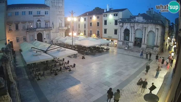 HD Live Webcam Zadar – Narodni trg – “Platz des Volkes”