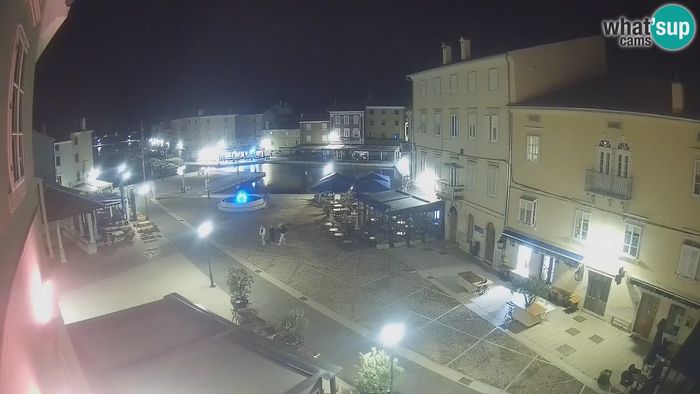HD Live Webcam LIVE cam Cres Stadt – Hauptplatz und “mandrač” – Cres Insel – Kroatien