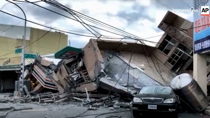Erschreckende Bilder: Zweites Beben in zwei Tagen erschüttert Taiwan
