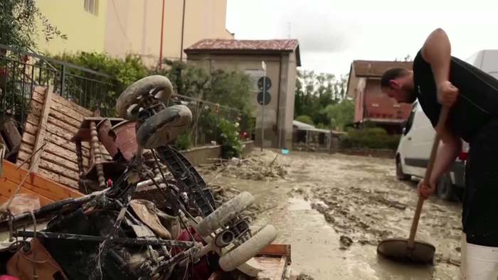 Nach Flutkatastrophe in Norditalien: Aufräumarbeiten haben begonnen