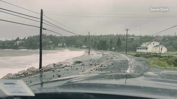 Heftiger Wind und Regen: Sturm LEE trifft kanadische Provinz