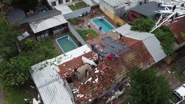 Bilder der Zerstörung: Heftige Unwetter verwüsten Provinz Buenos Aires