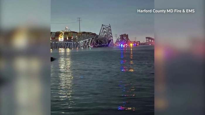 Key Bridge in Baltimore: Autobahnbrücke nach Schiffskollision eingestürzt