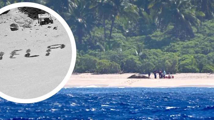 „Help" in den Sand geschrieben: Schiffbrüchige von Insel gerettet
