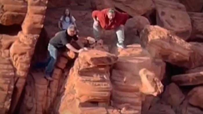 Empörung nach Instagram-Video: Männer zerstören Steinformation in Nevada