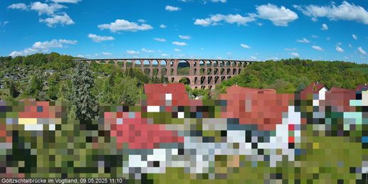 HD Live Webcam Göltzschtalbrücke - Netzschkau im Vogtland