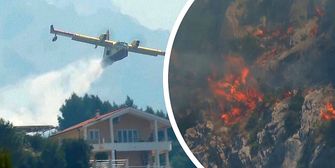 Brandstiftung in Kroatien? Menschen fliehen vor Waldbrand an der Adria