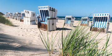 Die Strandkörbe an der Nordsee dürften am Mittwoch, 9.7.2025, wohl gut belegt sein.