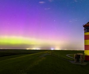 Wunderschöne Polarlichter in Deutschland gesichtet - Aufnahmen aus Aurich