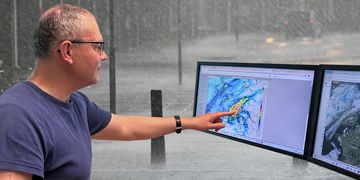Achtung! Starkregengefahr in Teilen Europas