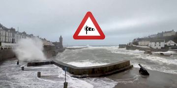 Orkan wütet über Westeuropa - Bis zu 120 km/h Windgeschwindigkeiten