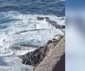 Vier Tote an Naturpool auf Teneriffa - Gewaltige Welle reißt Urlauber ins Meer