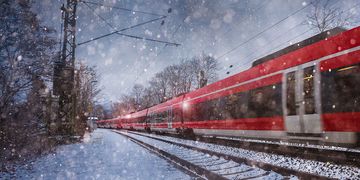 Ob der Schneefall am Mittwoch auch den Bahnverkehr beeinträchtigen wird, bleibt abzuwarten.