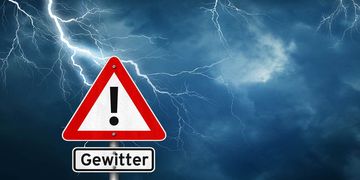 Am Sonntag drohen lokal kräftige Gewitter mit Sturmböen und Regen.