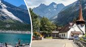 Berg droht abzurutschen: Felssturz bedroht Dorf in der Schweiz