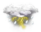 leichtes Gewitter leichtes Gewitter