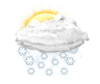 leichter Schneefall leichter Schneefall