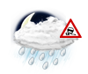 leichter Sprühregen, gefrierend leichter Sprühregen, gefrierend