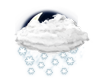 leichter Schneefall leichter Schneefall