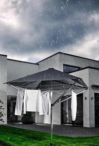 Regnerisch - das Dach schützt vor Regen