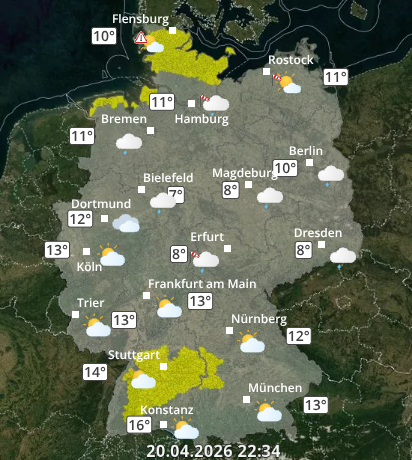 Zu den Unwetterwarnungen