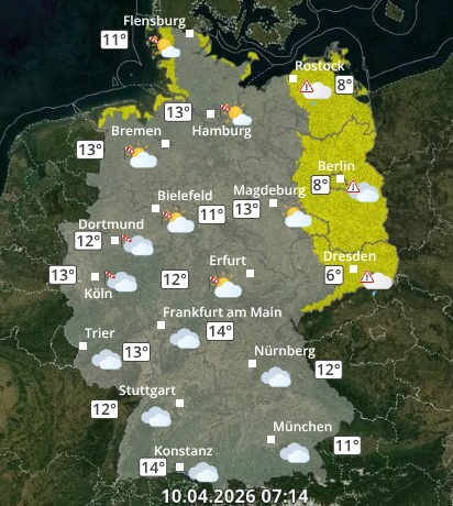 Zu den Unwetterwarnungen