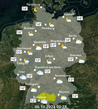 Zu den Unwetterwarnungen