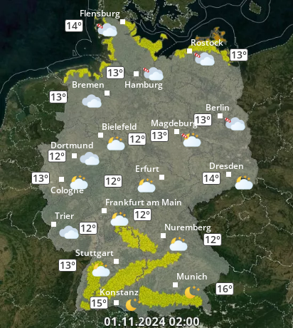 Zu den Unwetterwarnungen