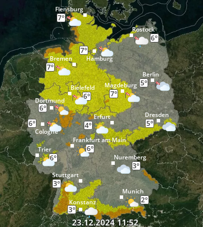 Zu den Unwetterwarnungen