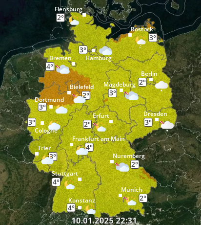 Zu den Unwetterwarnungen