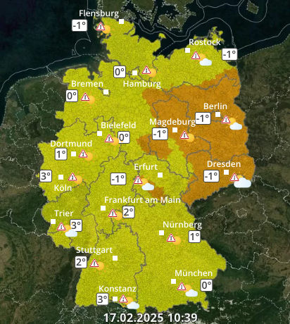 Zu den Unwetterwarnungen