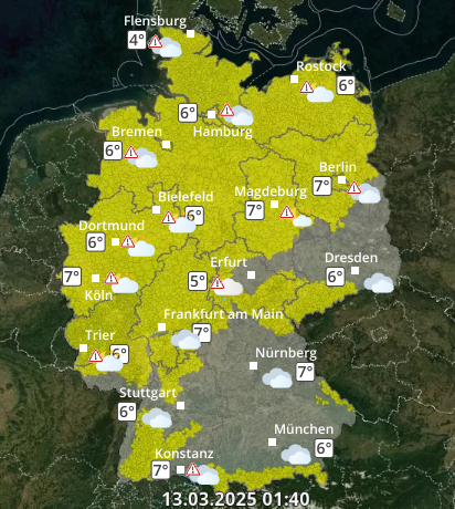 Zu den Unwetterwarnungen