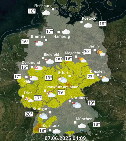 Zu den Unwetterwarnungen