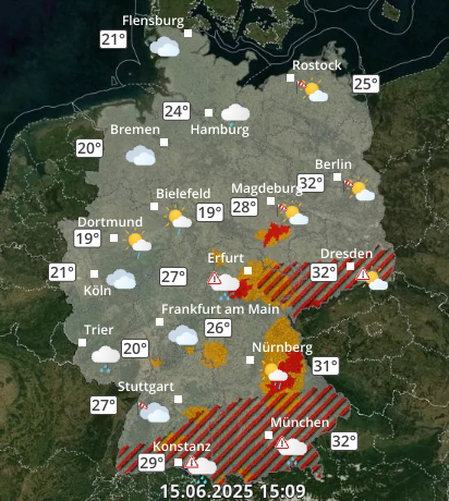 Zu den Unwetterwarnungen