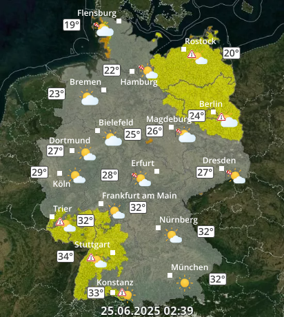 Zu den Unwetterwarnungen
