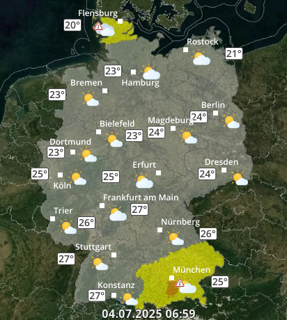 Zu den Unwetterwarnungen