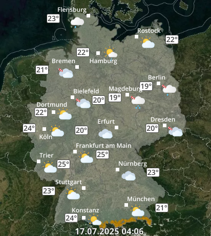 Zu den Unwetterwarnungen
